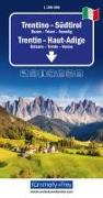 Trentino - Südtirol Nr. 03 Regionalstrassenkarte 1:200 000. 1:200'000